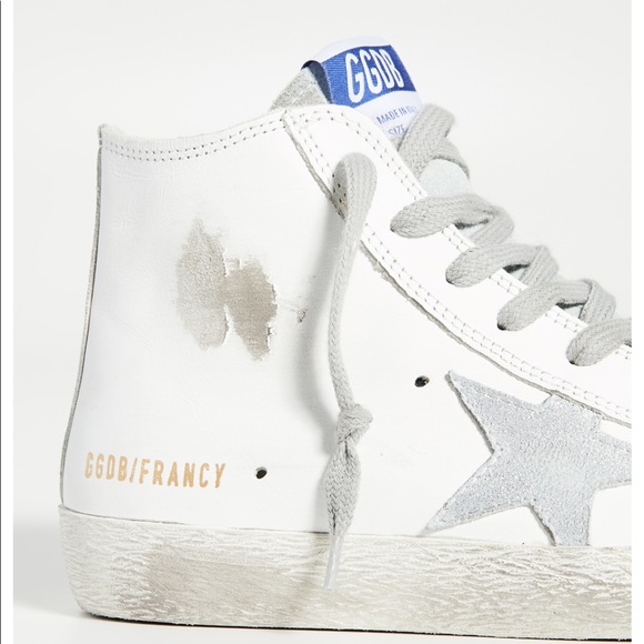 NEW Golden Goose White Silver Blue Francy - Picture 2 of 13